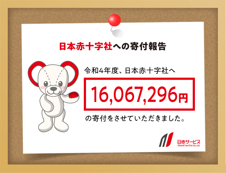 日本赤十字社への寄付