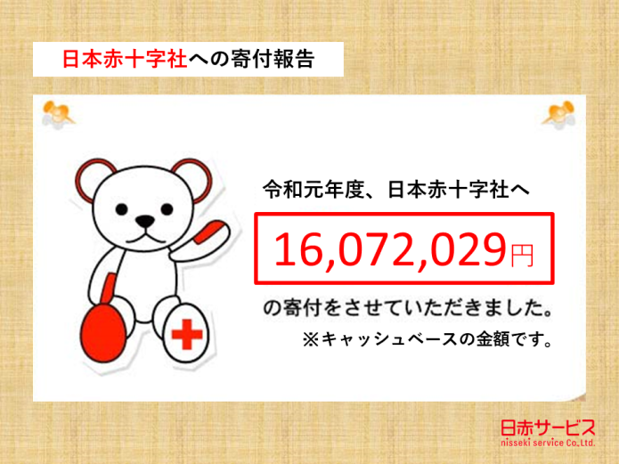 日赤サービス 日本赤十字社への寄付